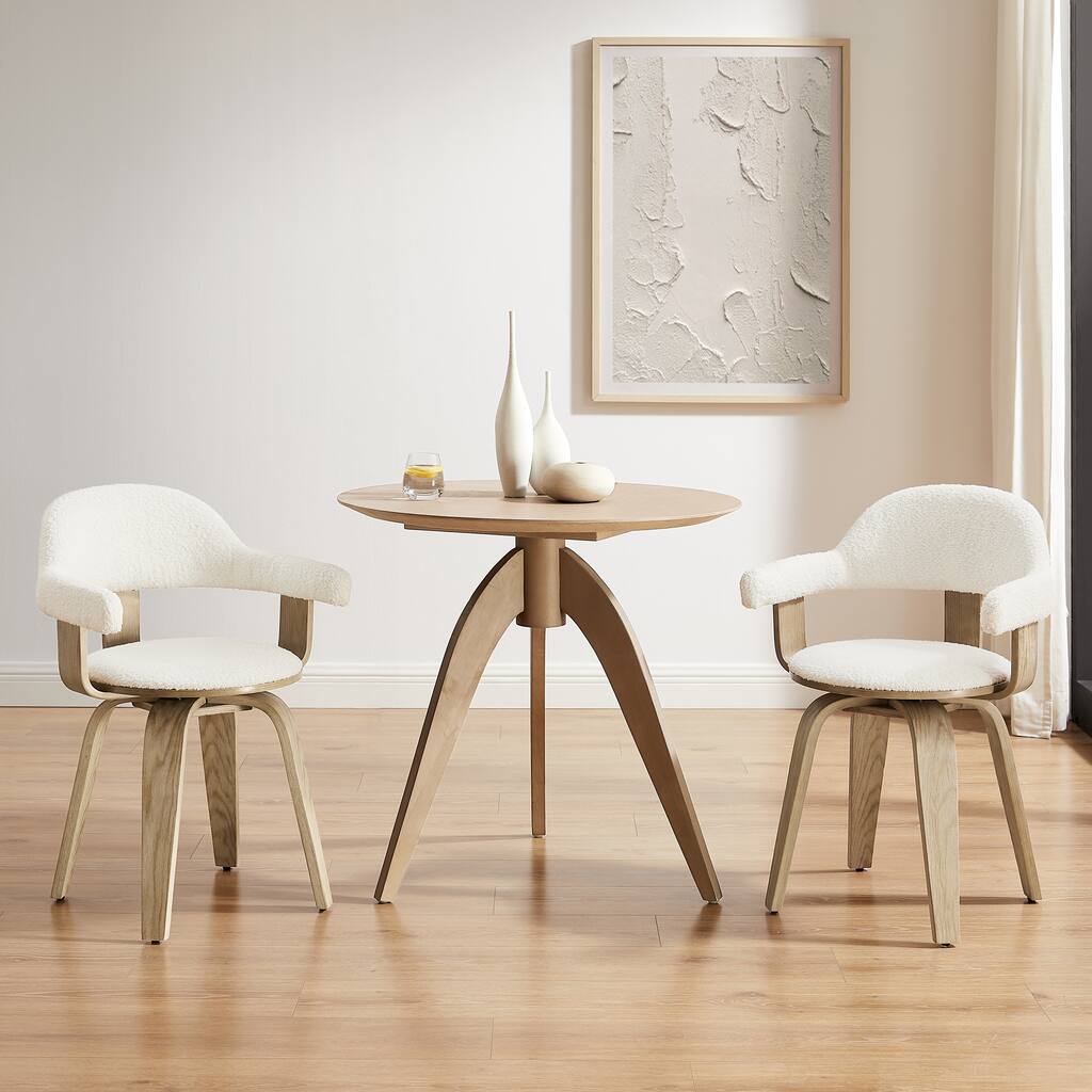 Art Leon Mid-century Modern Swivel Accent Chair