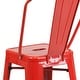 preview thumbnail 61 of 97, 24'' High Metal Indoor-Outdoor Counter Height Stool with Back