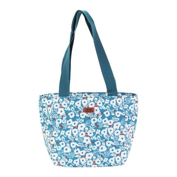 teal lunch tote