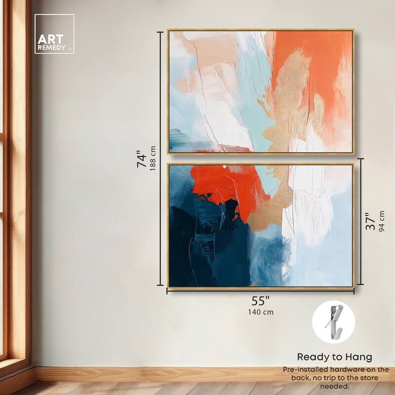 Bold and Bright II Canvas Set of 2 by Art Remedy