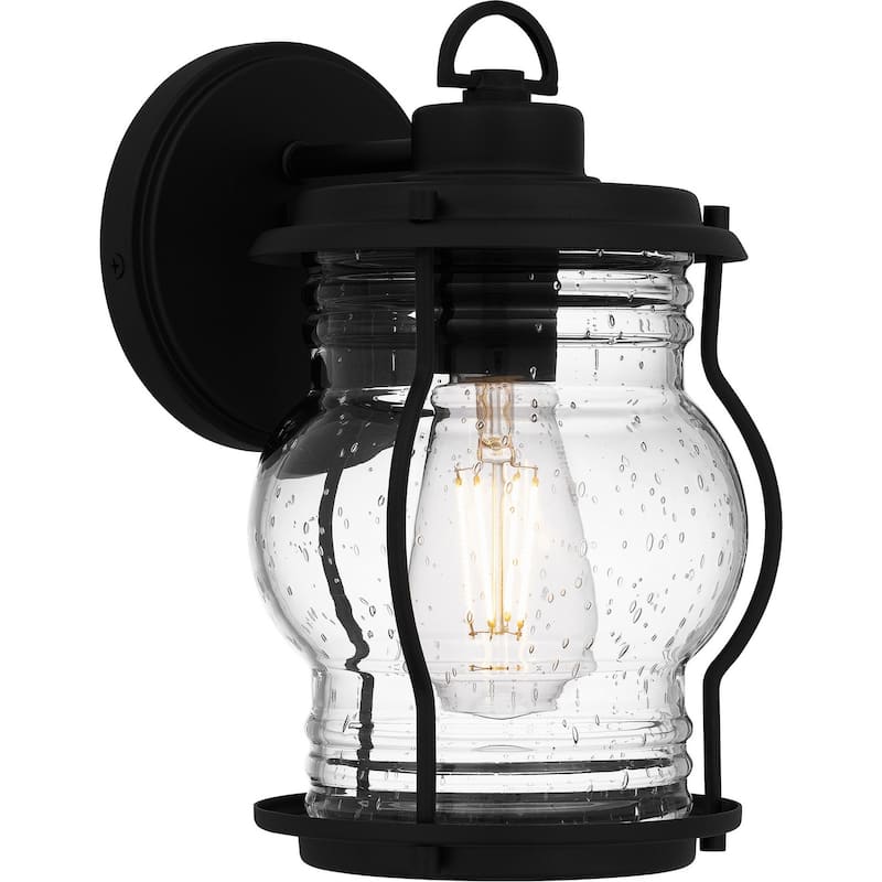 Earth Black One Light Outdoor Wall Mount from the Luther Collection