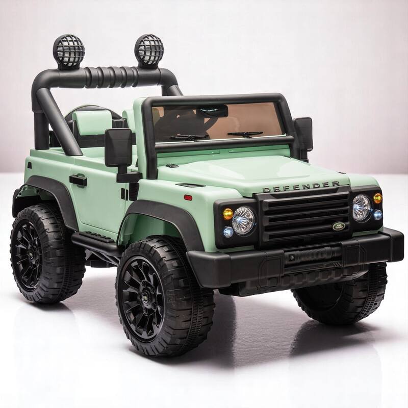 24V Licensed Land Rover Defender Ride-On Car for Kids with Remote Control, Motors,Bluetooth Music, LED Lights - Electric Vehicle