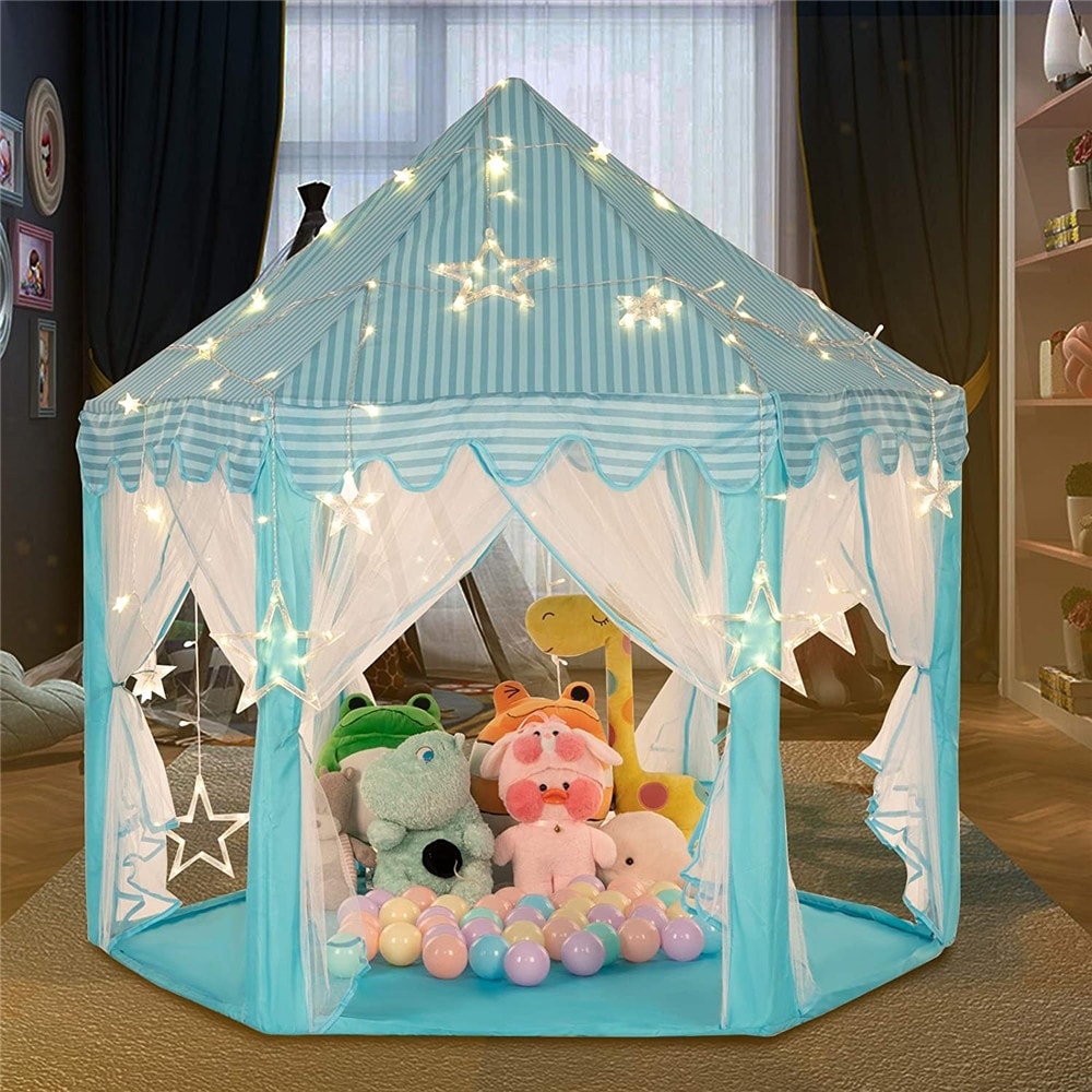 Castle Play Tent Portable Folding Princess Castle Portable Folding
