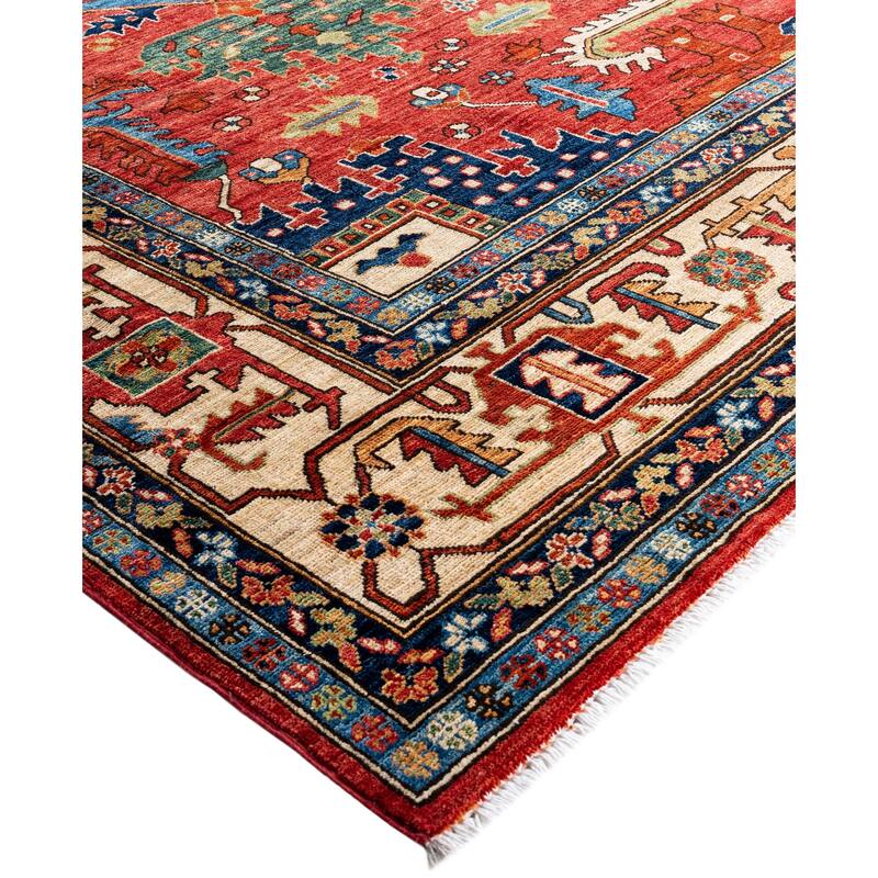 Serapi One-of-a-Kind Hand-Knotted Area Rug - Red - 10' 2" x 13' 11"