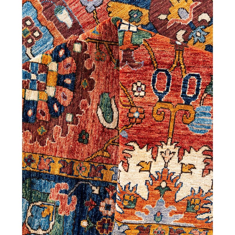 Serapi One-of-a-Kind Hand-Knotted Area Rug - Red - 9' 11" x 13' 8"