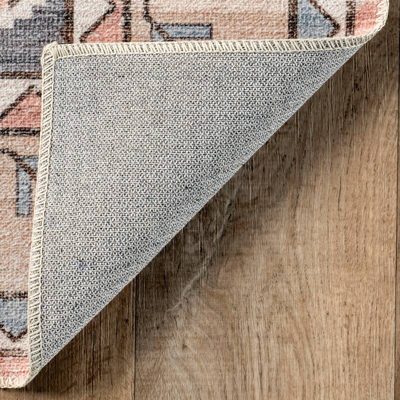 Nuloom Catreena SpinClean Transitional Floral Machine Washable Area Rug