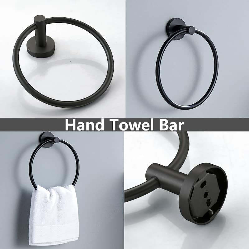 3-Piece Bath Hardware Set Towel Ring Towel Holder Set