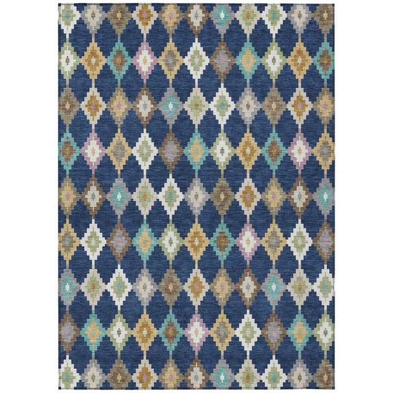 Machine Washable Indoor/ Outdoor Global Ahmet Chantille Rug