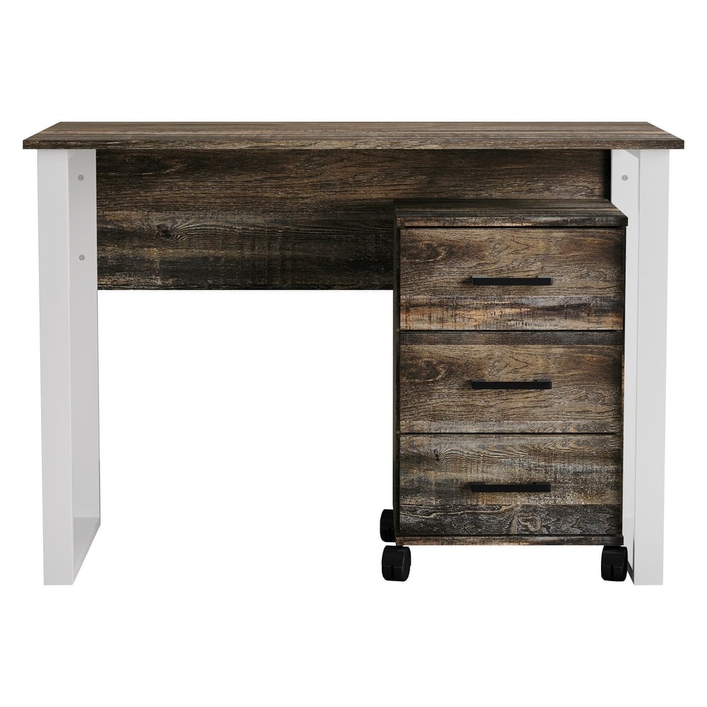 CraftPorch Luxury Writing Table with Drawer Cabinet
