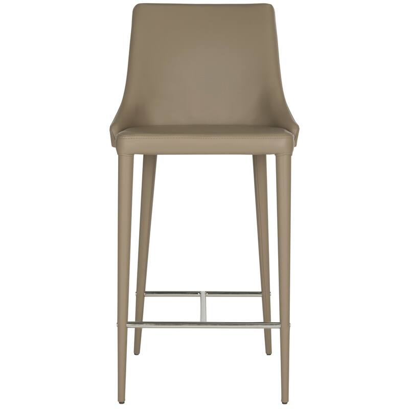 SAFAVIEH Soledad 26-inch White Counter Stool (Set of 2) - 22.9" x 18.9" x 37.4" - 23Wx19Dx37H