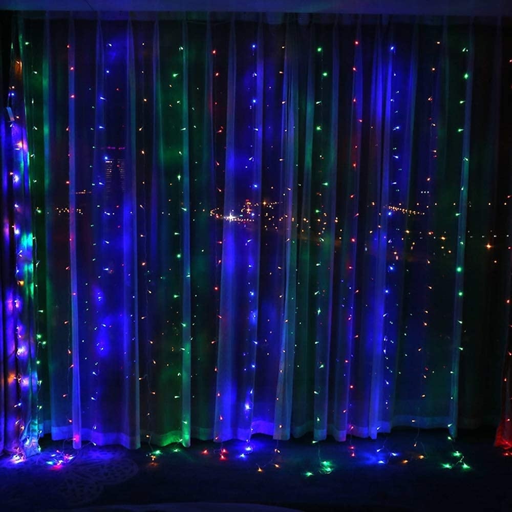 Waterproof curtain lights hotsell