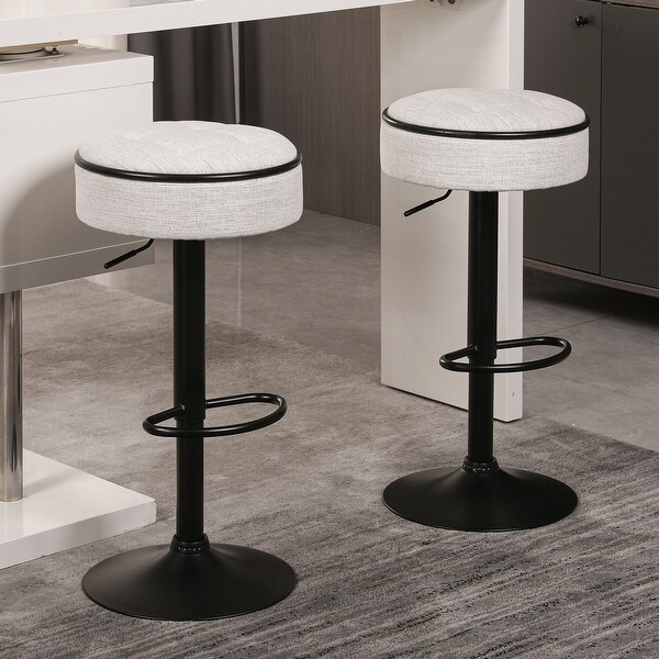 Round adjustable bar stools discount