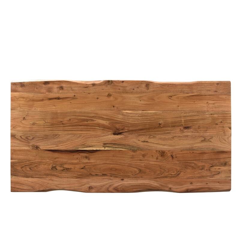 Timbergirl Solid Wood Live Edge Dining Table