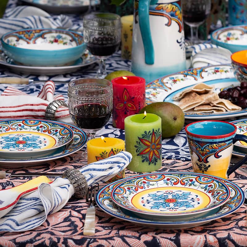 Euro Ceramica Zanzibar 20 Piece Stoneware Dinnerware Set