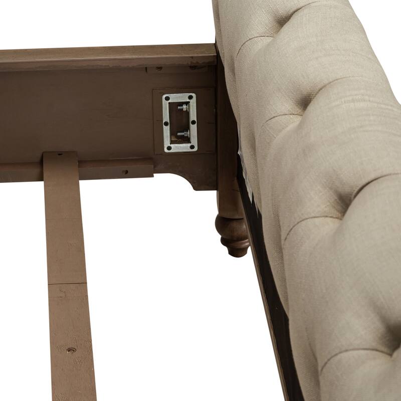 Americana Farmhouse Dusty Taupe Queen Sleigh Bed