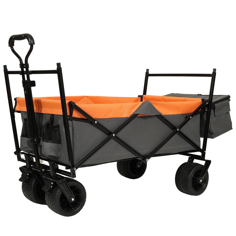 480 lb Folding Wagon Stroller with Canopy & Mosquito Net