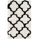 preview thumbnail 16 of 62, SAFAVIEH Handmade Barcelona Shag Attie Polyester Rug 2'3" x 4' - Ivory/Black - Rectangle