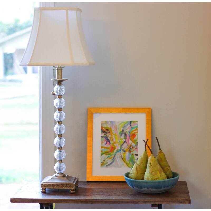 Cut Corner Square Bell Softback Lampshade with Washer Fitter, White
