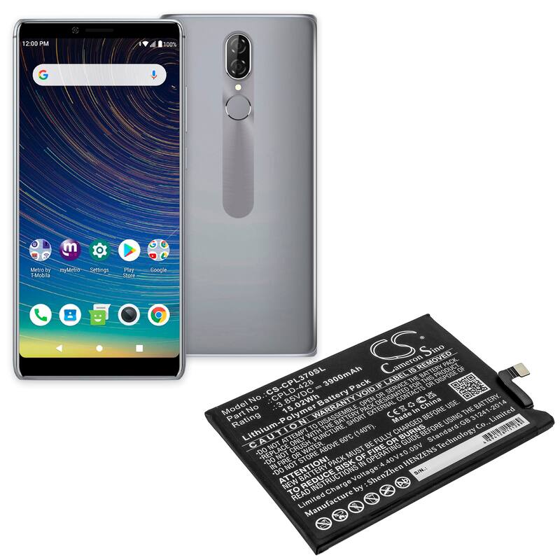 Battery for MetroPCS CP3705A Legacy BoostMobile CP3705AS Coolpad CPLD-428 - Black