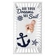 preview thumbnail 1 of 0, Navy Blue White Anchors Boy Girl Photo Op Fitted Crib Sheet - Nautical Ocean Sailboat Sea Sailor Anchor Unisex Gender Neutral
