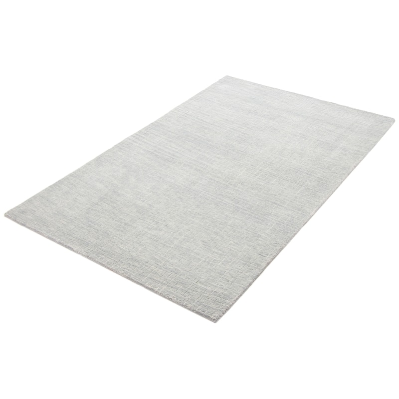 ECARPETGALLERY Hand Tufted Timeless Turquoise Wool Rug - 5'2 x 8'0