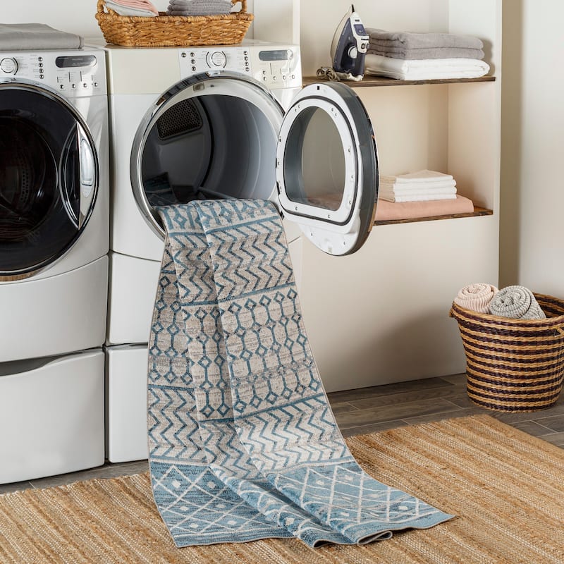 Livabliss Selene Global Boho Machine Washable Area Rug