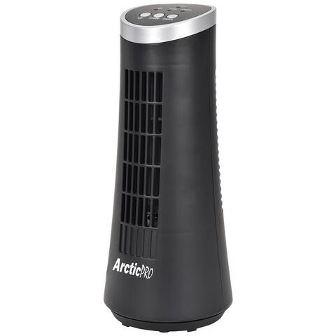 Arctic-Pro Desktop Oscillating Slim Mini Tower Fan, 12 Inches