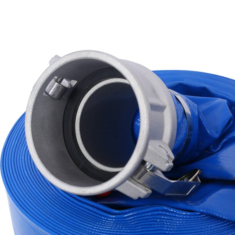 3" Heavy Duty Pool Backwash Hose, Reinforced PVC with Aluminum Camlock