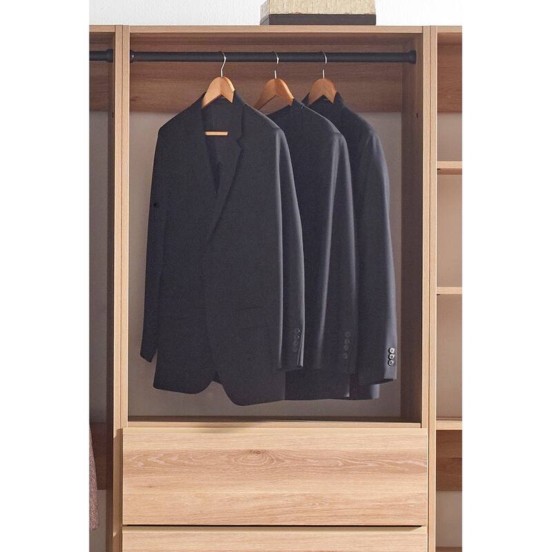Prosper Oak Freestanding Walk in Wood Closet System