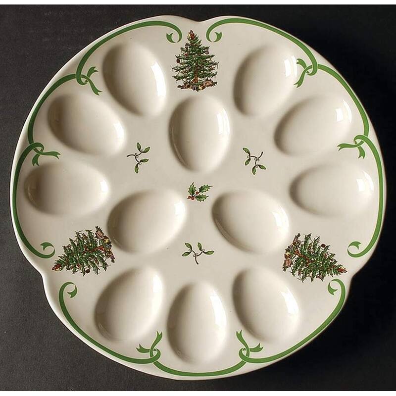Spode Christmas Tree Devilled Egg Dish 13 inch Bed Bath & Beyond