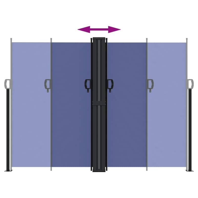 vidaXL Retractable Side Awning Sun Shade Privacy Screen Outdoor Patio Garden