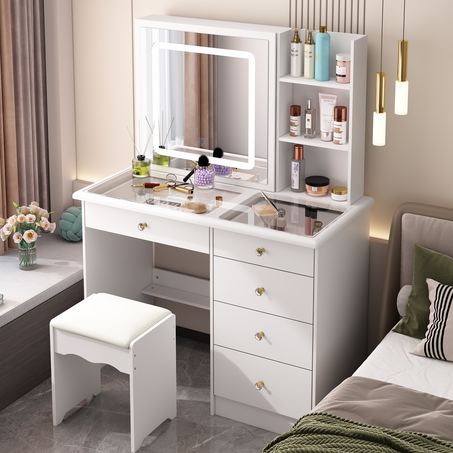 Glass dresser table new arrivals
