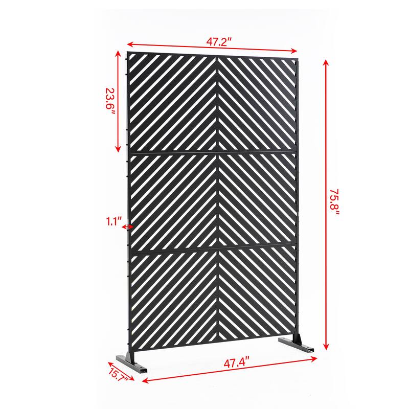 Free Standing Decorative Outdoor Privacy Screen