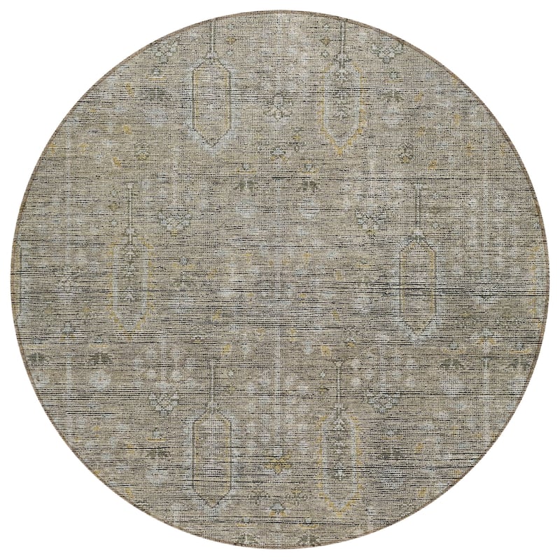 Machine Washable Indoor/ Outdoor Chantille Traditional Distressed Rug
