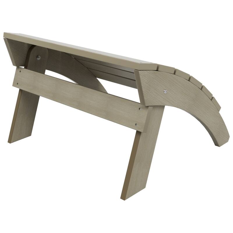 Vineyard HIPS Outdoor Eco-Friendly All Weather Adirondack Chair Ottoman