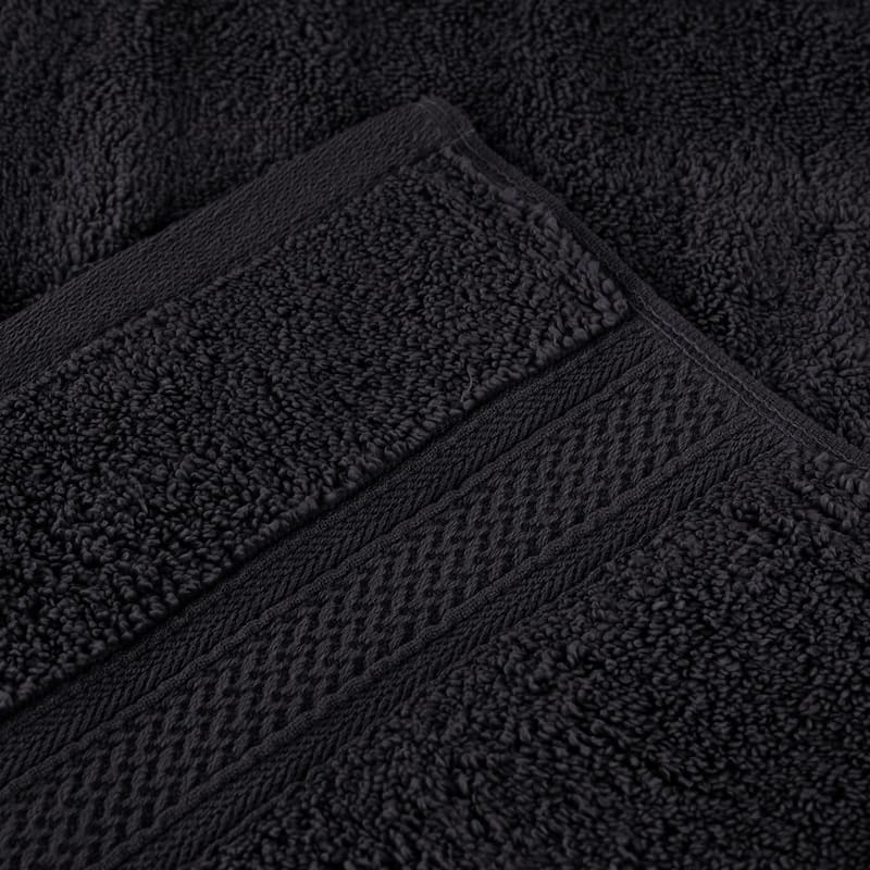 Superior Chevron Zero Twist Solid and Jacquard Cotton 6 Piece Towel Set