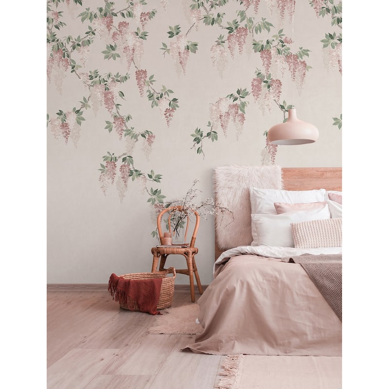 Wisteria Blush Wall Mural