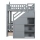 preview thumbnail 14 of 38, Full over Full Bunk Bed With Changeable Table,Conversation Desk