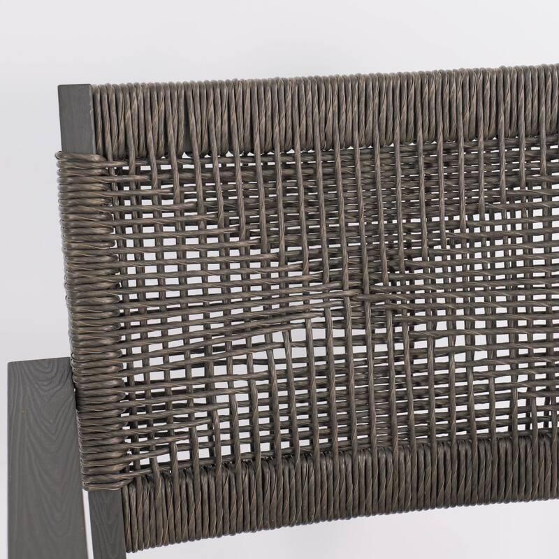 Rossetta All-Weather Outdoor Hemp Cordage Woven Seating with Stable Structure