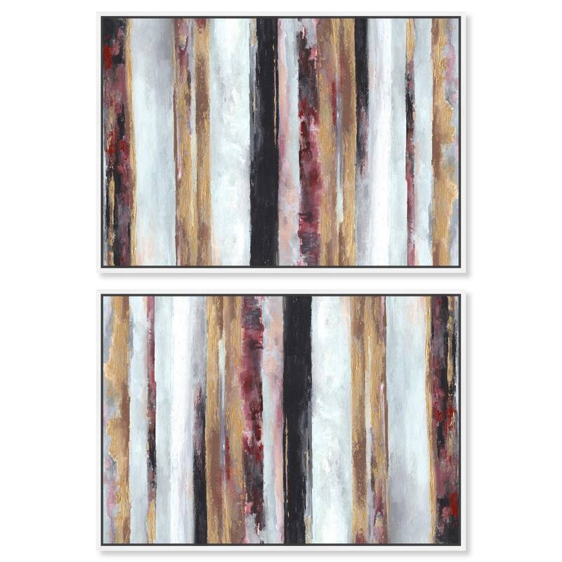 Golden Spark I Canvas by Art Remedy - 40" x 40" - Gold