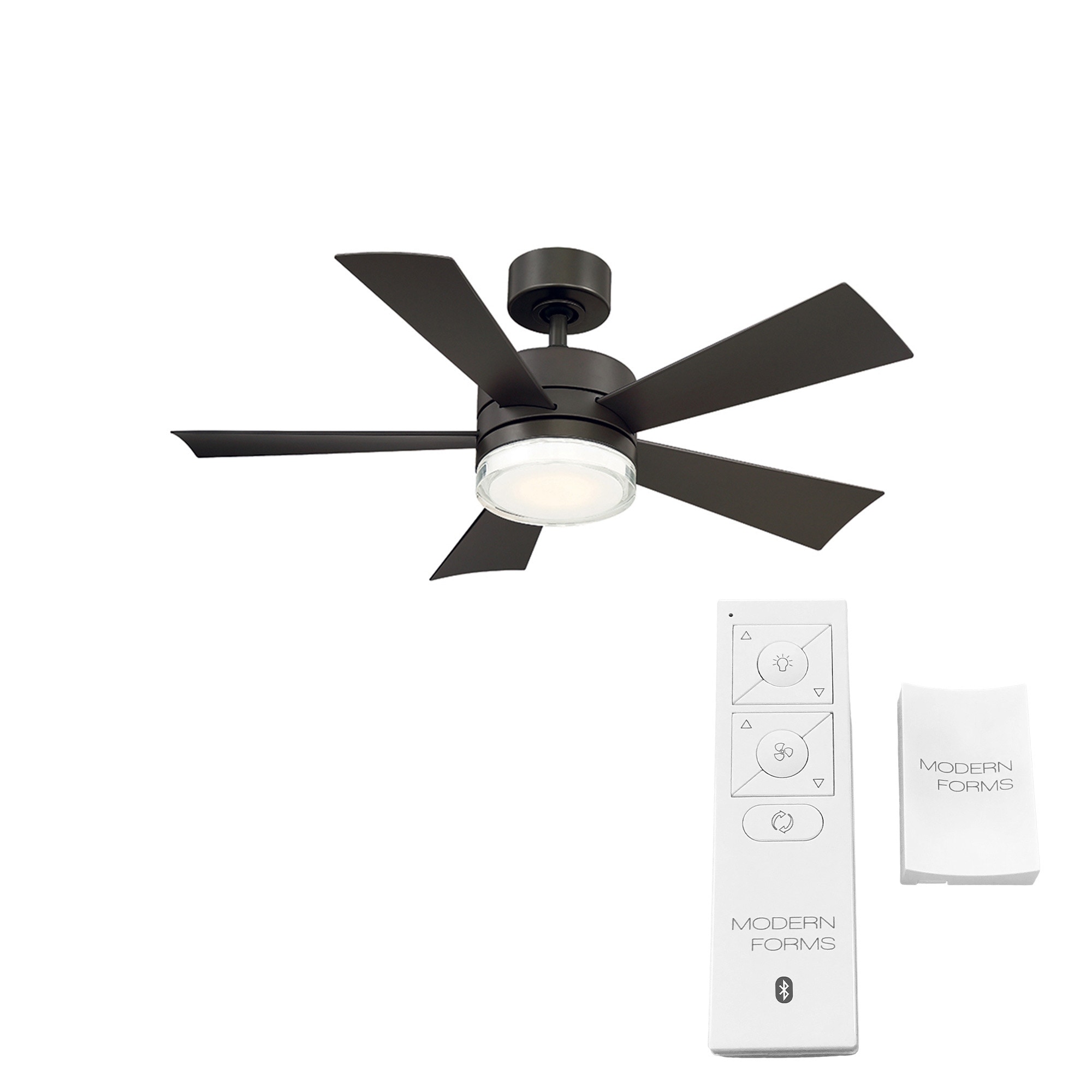 Wynd 42 Inch Five Blade Indoor Outdoor Smart Ceiling Fan With Six Speed Dc Motor And Led Light Overstock 25737961