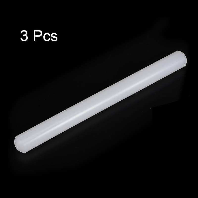 3pcs Fondant Rolling Pin PP Non Stick for Baking - White