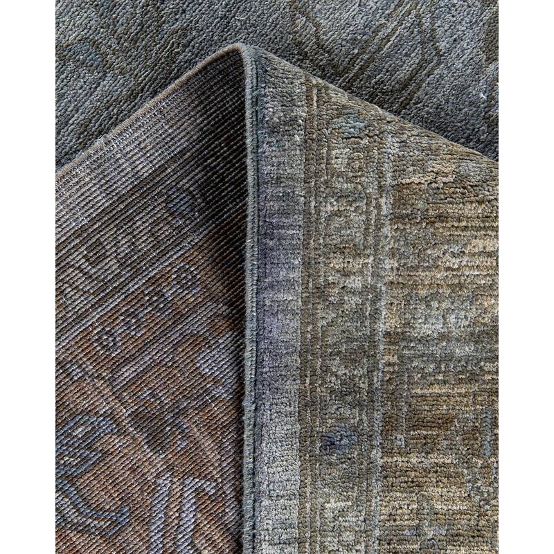 Vibrance, One-of-a-Kind Hand-Knotted Area Rug - Gray, 8' 3" x 10' 2" - 8' 3" x 10' 2"