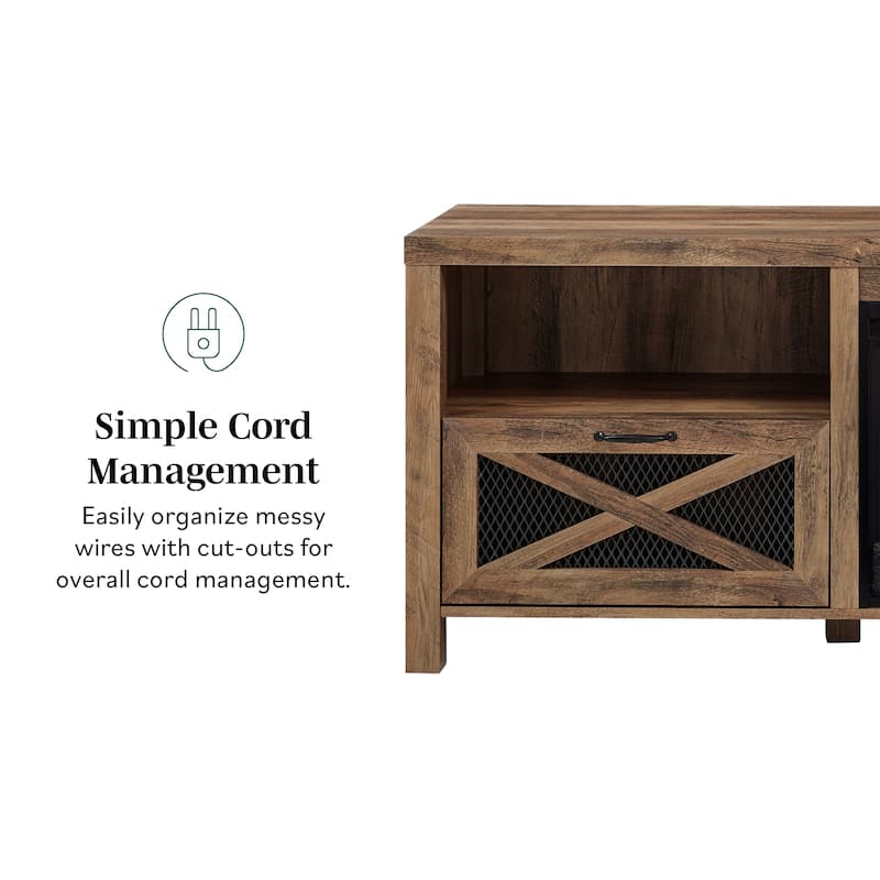Middlebrook 70-inch Rustic Fireplace TV Stand