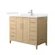 Option White Oak / White Cultured Marble Top / Brushed