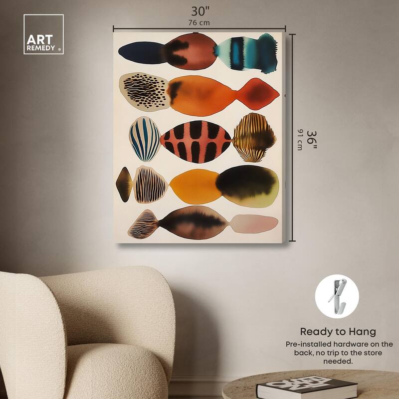 Biomorphs II Canvas by Art Remedy, Gallery Wrapped