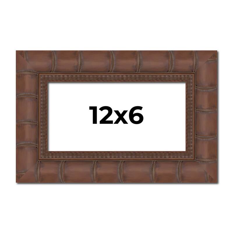 12x6 Frame Pewter Solid Wood Picture Frame Width 1.625 Inches | Interior Frame Depth 0.6875 Inches
