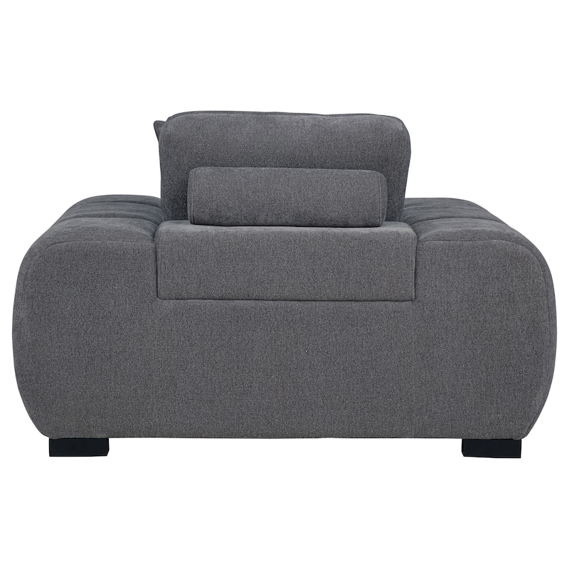 Octavia Upholstered Track Arm Accent Chair - 54.75" x 41"x 35.5"