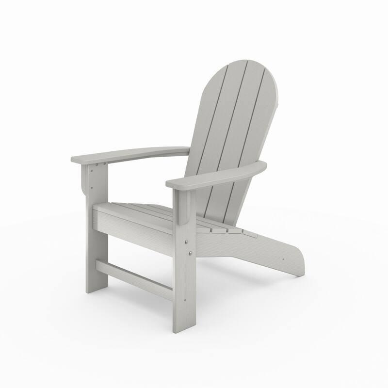 Dark Gray Adirondack Chair - Premium Hdpe Poly Lumber For Pool, Patio, And Garden Elegance
