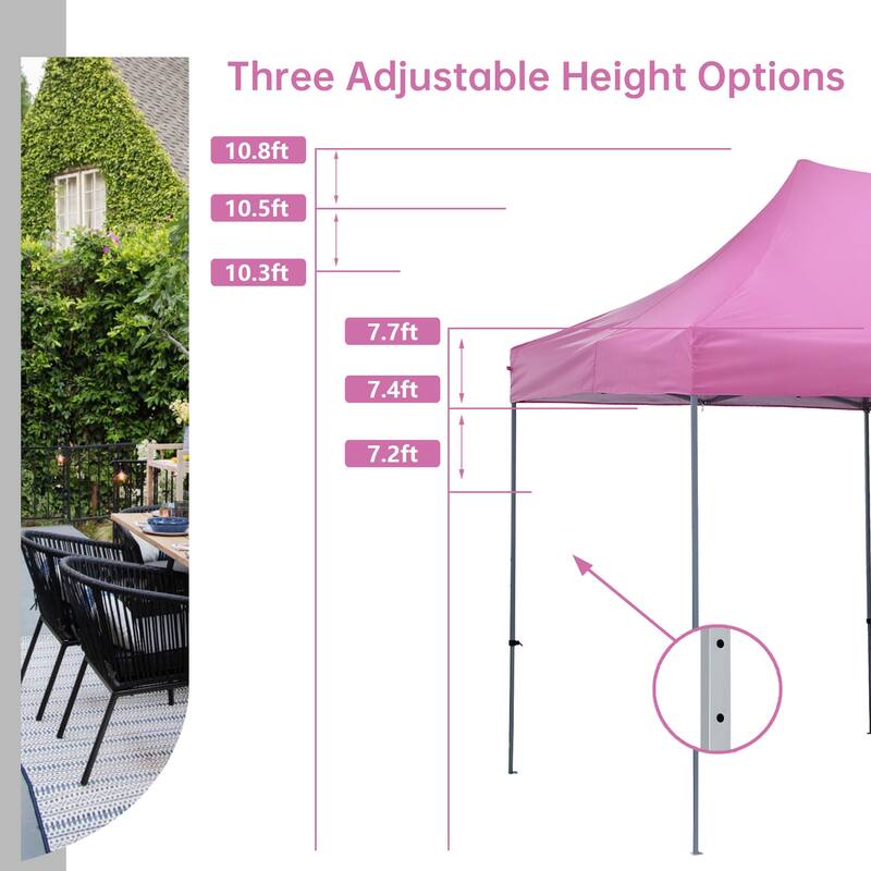 Ainfox 10x20 ft Pop up Canopy Tent Party Tent Heavy Duty Instant Shelters for Wedding Party